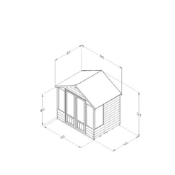 Forest Garden Oakley 7x5 Apex Overlap Solid Wood Summer House With Double Door - Assembly Service Included 7 Forest Garden Oakley 7x5 Apex Overlap Solid Wood Summer House With Double Door - Assembly Service Included -Plant Garden World forest garden oakley 7x5 apex overlap solid wood summer house with double door assembly service included5013053188477 01t bq