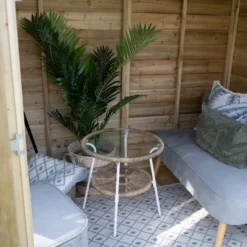 Forest Garden Oakley 7x5 Apex Overlap Solid Wood Summer House With Double Door (Base Included) - Assembly Service Included -Plant Garden World forest garden oakley 7x5 apex overlap solid wood summer house with double door base included assembly service included5013053188538 36c bq