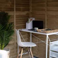 Forest Garden Oakley 8x6 Pent Overlap Solid Wood Summer House With Double Door - Assembly Service Included -Plant Garden World forest garden oakley 8x6 pent overlap solid wood summer house with double door assembly service included5013053188606 36c bq