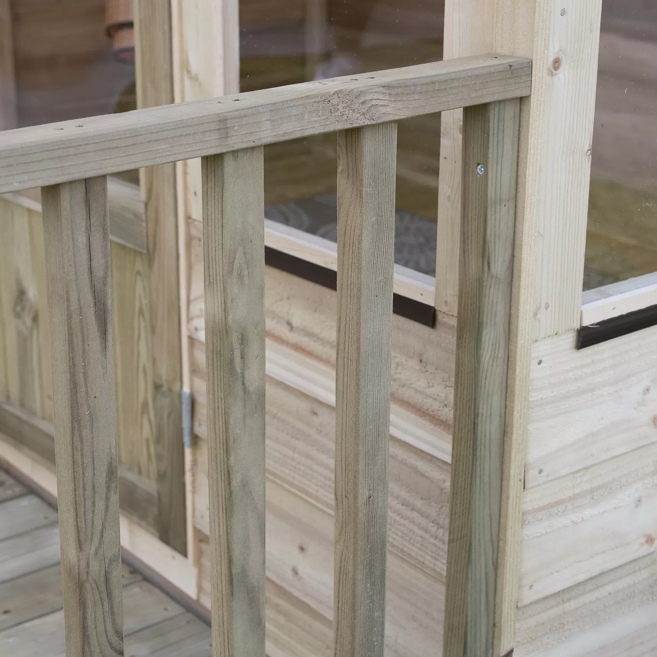 Forest Garden Oakley 8x8 Apex Overlap Solid Wood Summer House With Double Door - Assembly Service Included 2 Forest Garden Oakley 8x8 Apex Overlap Solid Wood Summer House With Double Door - Assembly Service Included - Image 2