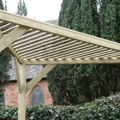 Forest Garden Slatted Corner Pergola, (H)2130mm (W)1470mm -Plant Garden World forest garden slatted corner pergola h 2130mm w 1470mm5013053183199 36c bq