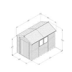 Forest Garden Timberdale 10x6 Ft Apex Tongue & Groove Wooden Shed With Floor (Base Included) 5 Forest Garden Timberdale 10x6 Ft Apex Tongue & Groove Wooden Shed With Floor (Base Included) -Plant Garden World forest garden timberdale 10x6 ft apex tongue groove wooden shed with floor base included 5013053188996 01t bq