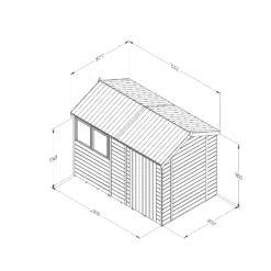 Forest Garden Timberdale 10x6 Ft Reverse Apex Tongue & Groove Wooden Shed With Floor (Base Included) -Plant Garden World forest garden timberdale 10x6 ft reverse apex tongue groove wooden shed with floor base included 5013053188972 01t bq