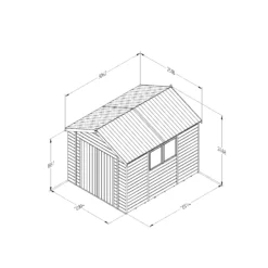 Forest Garden Timberdale 10x8 Ft Apex Tongue & Groove Wooden Shed With Floor (Base Included) -Plant Garden World forest garden timberdale 10x8 ft apex tongue groove wooden shed with floor base included 5013053189030 01t bq
