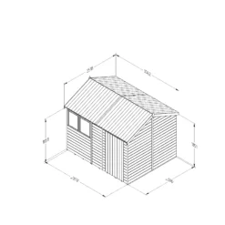 Forest Garden Timberdale 10x8 Ft Reverse Apex Tongue & Groove Wooden Shed With Floor (Base Included) -Plant Garden World forest garden timberdale 10x8 ft reverse apex tongue groove wooden shed with floor base included 5013053189078 01t bq