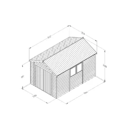 Forest Garden Timberdale 12x8 Ft Apex Tongue & Groove Solid Wood Shed With Floor (Base Included) -Plant Garden World forest garden timberdale 12x8 ft apex tongue groove solid wood shed with floor base included 5013053189139 01t bq