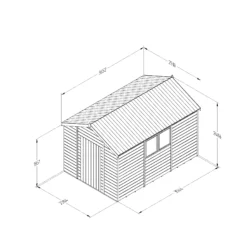 Forest Garden Timberdale 12x8 Ft Apex Tongue & Groove Wooden Shed With Floor (Base Included) -Plant Garden World forest garden timberdale 12x8 ft apex tongue groove wooden shed with floor base included 5013053189085 01t bq