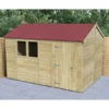 Forest Garden Timberdale 12x8 Ft Reverse Apex Tongue & Groove Wooden Shed With Floor (Base Included)