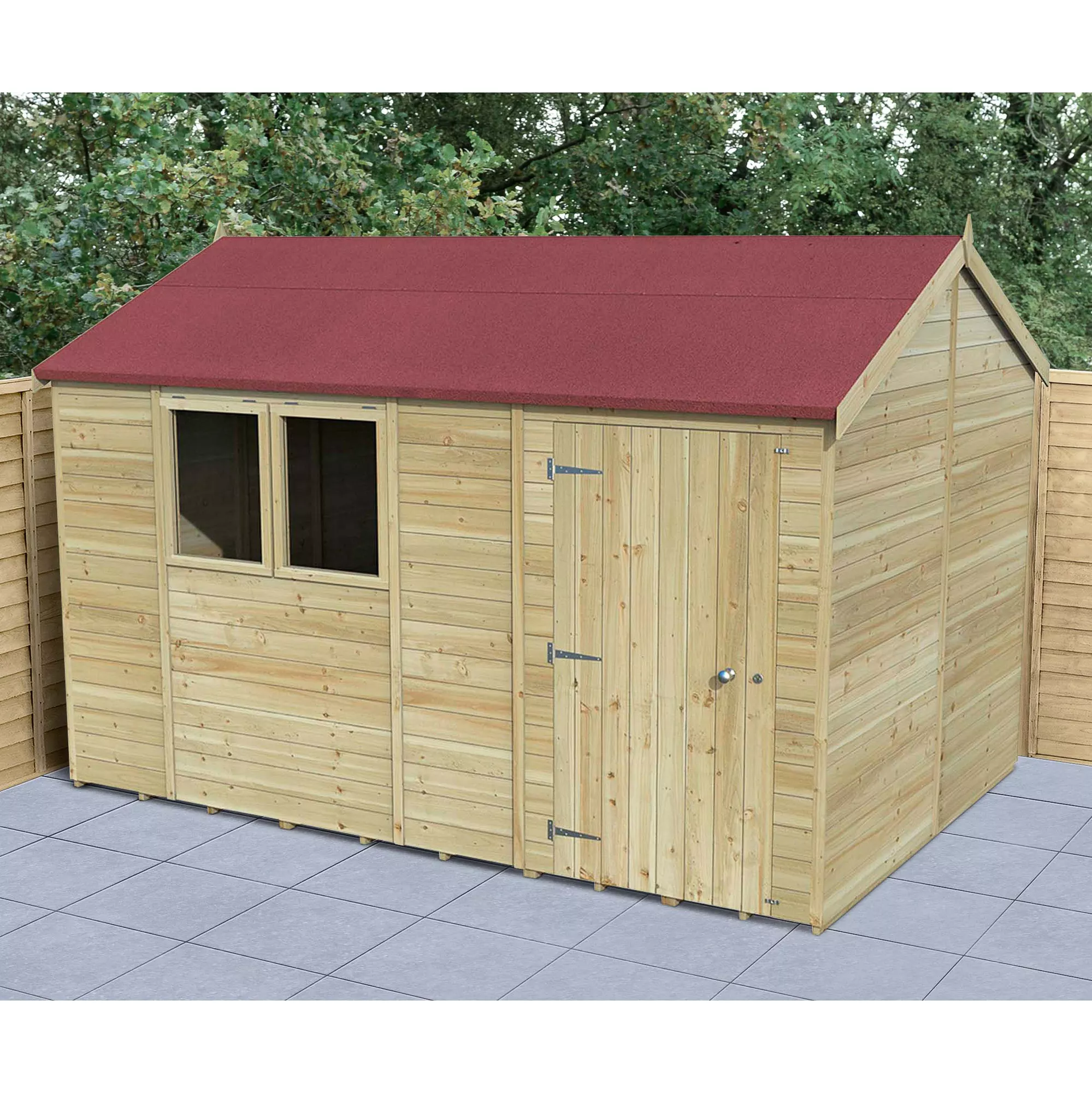 Forest Garden Timberdale 12x8 Ft Reverse Apex Tongue & Groove Wooden Shed With Floor 1 Forest Garden Timberdale 12x8 Ft Reverse Apex Tongue & Groove Wooden Shed With Floor