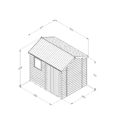 Forest Garden Timberdale 8x6 Ft Reverse Apex Tongue & Groove Wooden Shed With Floor -Plant Garden World forest garden timberdale 8x6 ft reverse apex tongue groove wooden shed with floor5013053188934 01t bq