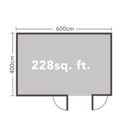 Forest Garden Wolverley 6x4 Toughened Glass Pent Loglap Solid Wood Cabin With Double Door - Assembly Service Included -Plant Garden World forest garden wolverley 6x4 toughened glass pent loglap solid wood cabin with double door assembly service included5013053181898 02t bq