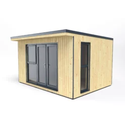 Forest Garden Xtend+ 13x11 Pent Tongue & Groove Garden Office - Assembly Service Included -Plant Garden World forest garden xtend 13x11 pent tongue groove garden office assembly service included5013053183656 02c