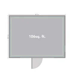 Forest Garden Xtend+ 13x11 Pent Tongue & Groove Garden Office - Assembly Service Included -Plant Garden World forest garden xtend 13x11 pent tongue groove garden office assembly service included5013053183656 02t