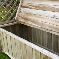 Forest Lyon Lattice Arbour, (H)2000mm (W)1560mm (D)670mm - Assembly Required -Plant Garden World forest lyon lattice arbour h 2000mm w 1560mm d 670mm assembly required5013053154694 03i