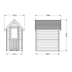 Forest Retreat 6X4 Apex Pressure Treated Overlap Cream Shed With Floor - Assembly Service Included -Plant Garden World forest retreat 6x4 apex pressure treated overlap cream shed with floor assembly service included5013053176528 01t bq
