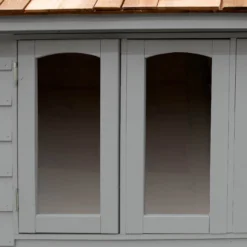 Forest Retreat 6X4 Apex Pressure Treated Overlap Grey Shed With Floor - Assembly Service Included -Plant Garden World forest retreat 6x4 apex pressure treated overlap grey shed with floor assembly service included5013053176504 39c bq