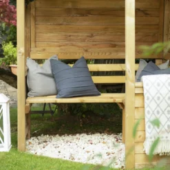 Forest Venetian Corner Arbour, (H)2500mm (W)2330mm (D)1610mm - Assembly Required -Plant Garden World forest venetian corner arbour h 2500mm w 2330mm d 1610mm assembly required5013053139745 07i