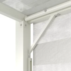 GoodHome Formentera White Square Gazebo, (W)3m (D)3m - Assembly Required -Plant Garden World goodhome formentera white square gazebo w 3m d 3m assembly required5059340353203 37c