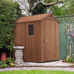 Keter Darwin 6x4 Tongue & Groove Plastic Shed With Floor -Plant Garden World keter darwin 6x4 tongue groove plastic shed with floor7290112632159 01i bq