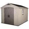 Keter Factor 8x11 Ft Apex Beige Plastic 2 Door Shed With Floor (Base Included)