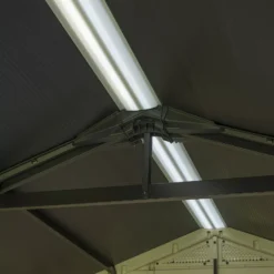 Keter Factor 8x11 Ft Apex Beige Plastic 2 Door Shed With Floor (Base Included) -Plant Garden World keter factor 8x11 ft apex beige plastic 2 door shed with floor base included 7290103664961 07c bq