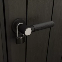 Keter Oakland Apex Anthracite Grey Plastic 2 Door 2 Windows Shed With Floor -Plant Garden World keter oakland apex anthracite grey plastic 2 door 2 windows shed with floor7290106928459 09c bq