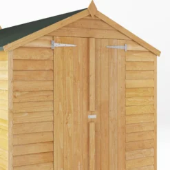 Mercia 10x6 Ft Apex Overlap Wooden 2 Door 4 Windows Shed With Floor -Plant Garden World mercia 10x6 ft apex overlap wooden 2 door 4 windows shed with floor5029442074412 03c