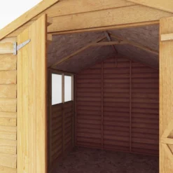 Mercia 10x6 Ft Apex Overlap Wooden 2 Door 4 Windows Shed With Floor -Plant Garden World mercia 10x6 ft apex overlap wooden 2 door 4 windows shed with floor5029442074412 05c