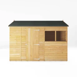 Mercia 10x6 Ft Reverse Apex Overlap Wooden 2 Windows Shed With Floor -Plant Garden World mercia 10x6 ft reverse apex overlap wooden 2 windows shed with floor5029442078175 02c