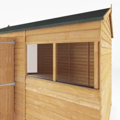 Mercia 10x6 Ft Reverse Apex Overlap Wooden 2 Windows Shed With Floor -Plant Garden World mercia 10x6 ft reverse apex overlap wooden 2 windows shed with floor5029442078175 04c