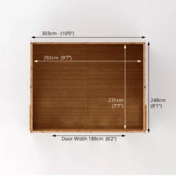 Mercia 10x8 Reverse Apex Tongue & Groove Summer House With Bi-fold Door -Plant Garden World mercia 10x8 reverse apex tongue groove summer house with bi fold door5029442089737 02t bq