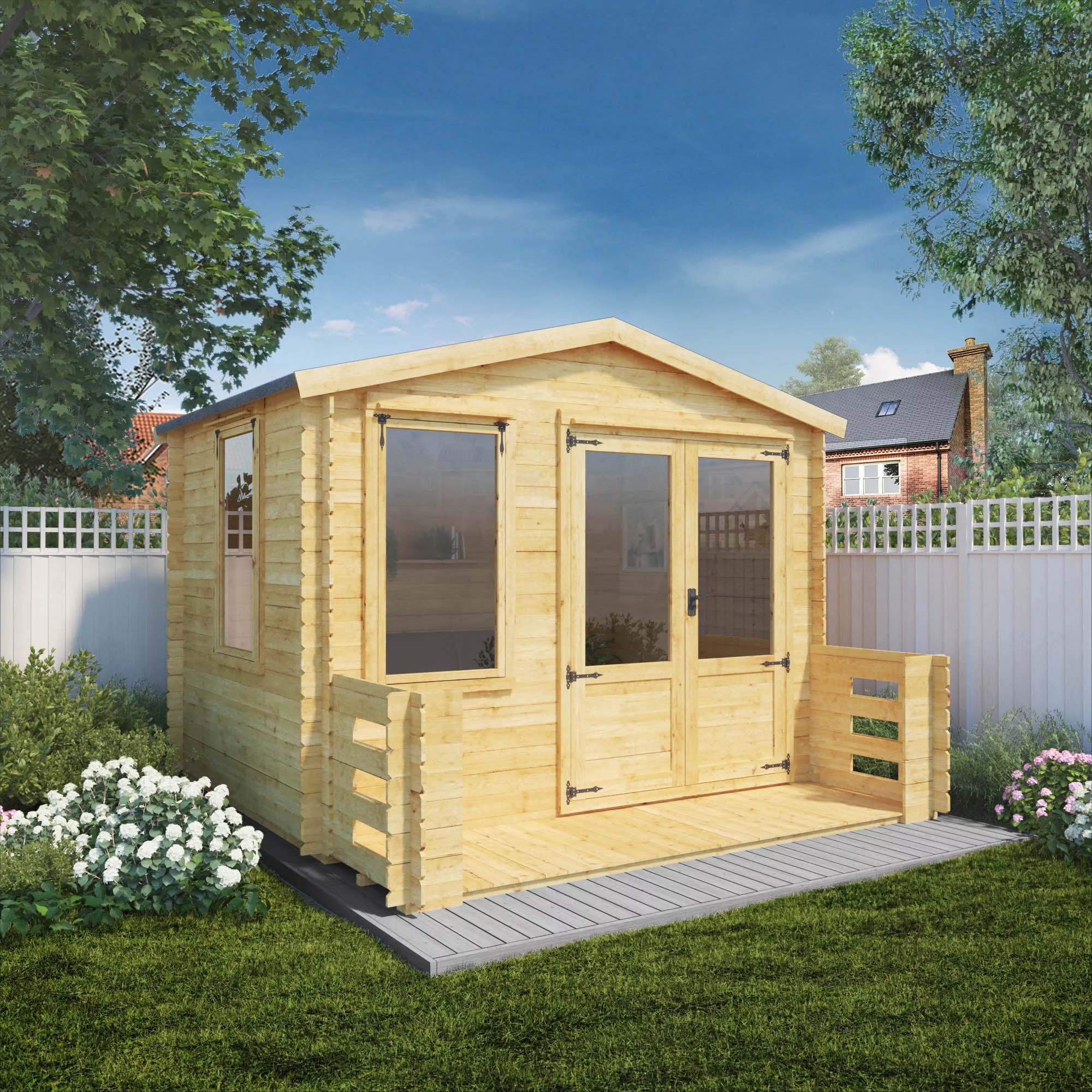 Mercia 11x11 Apex Tongue & Groove Cabin With Double Door 8 Mercia 11x11 Apex Tongue & Groove Cabin With Double Door - Image 8