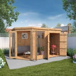 Mercia 11x7 Pent Shiplap Summer House With Double Door