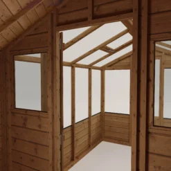 Mercia 12x6 Apex Greenhouse Combi Shed - Assembly Required -Plant Garden World mercia 12x6 apex greenhouse combi shed assembly required5029442091211 03c