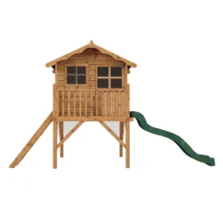Mercia 12x6 Poppy Apex Shiplap Tower Slide Playhouse - Assembly Service Included -Plant Garden World mercia 12x6 poppy apex shiplap tower slide playhouse assembly service included5029442002262 02c bq