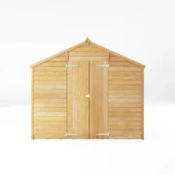 Mercia 12x8 Ft Apex Overlap Wooden 2 Door 4 Windows Shed With Floor -Plant Garden World mercia 12x8 ft apex overlap wooden 2 door 4 windows shed with floor5029442075136 02c