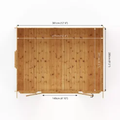 Mercia 13x10 Pent Tongue & Groove Cabin With Double Door 21 Mercia 13x10 Pent Tongue & Groove Cabin With Double Door -Plant Garden World mercia 13x10 pent tongue groove cabin with double door5029442002453 02t bq
