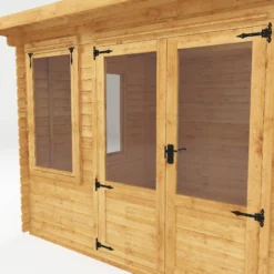 Mercia 13x10 Pent Tongue & Groove Cabin With Double Door 14 Mercia 13x10 Pent Tongue & Groove Cabin With Double Door -Plant Garden World mercia 13x10 pent tongue groove cabin with double door5029442002453 37c bq