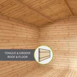 Mercia 13x10 Pent Tongue & Groove Cabin With Double Door 18 Mercia 13x10 Pent Tongue & Groove Cabin With Double Door -Plant Garden World mercia 13x10 pent tongue groove cabin with double door5029442002453 42c bq