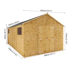 Mercia 18x10 Apex Shiplap Workshop With Double Door -Plant Garden World mercia 18x10 apex shiplap workshop with double door5029442006291 01t bq