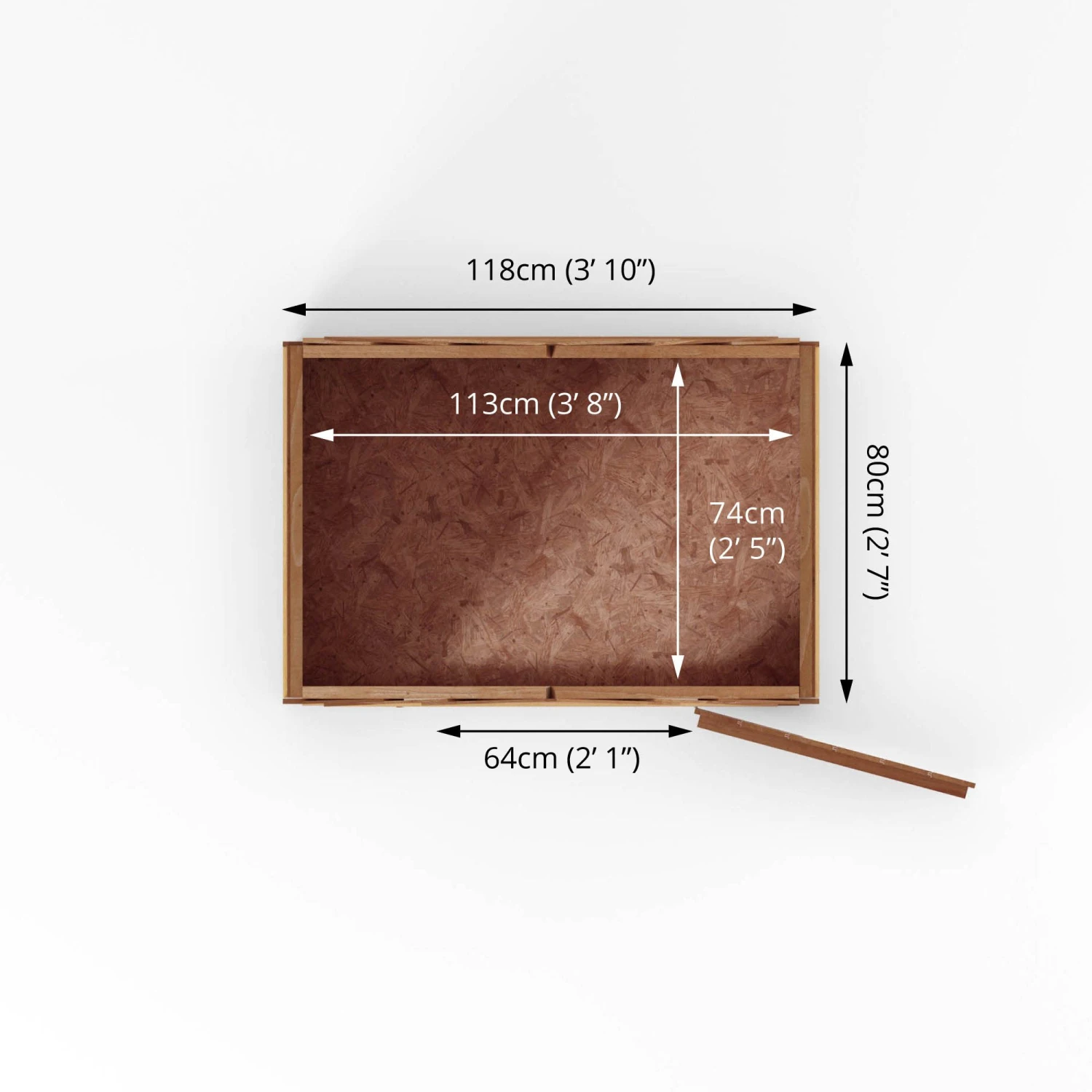 Mercia 4x3 Ft Apex Overlap Wooden Shed With Floor 7 Mercia 4x3 Ft Apex Overlap Wooden Shed With Floor - Image 7