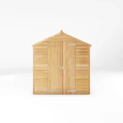 Mercia 6x4 Ft Apex Overlap Wooden 2 Door Shed With Floor -Plant Garden World mercia 6x4 ft apex overlap wooden 2 door shed with floor5029442090993 02c