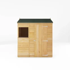 Mercia 6x4 Ft Reverse Apex Overlap Wooden Shed With Floor -Plant Garden World mercia 6x4 ft reverse apex overlap wooden shed with floor5029442076959 02c