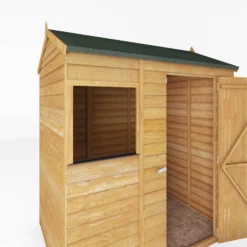 Mercia 6x4 Ft Reverse Apex Overlap Wooden Shed With Floor -Plant Garden World mercia 6x4 ft reverse apex overlap wooden shed with floor5029442076959 05c