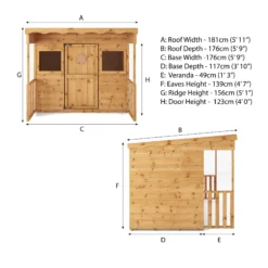 Mercia 6x5 Timber Playhouse Assembly Service Included -Plant Garden World mercia 6x5 timber playhouse assembly service included5029442002316 02t