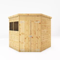 Mercia 7x7 Ft Flat Shiplap Wooden 2 Door 2 Windows Shed With Floor -Plant Garden World mercia 7x7 ft flat shiplap wooden 2 door 2 windows shed with floor5029442006628 02c