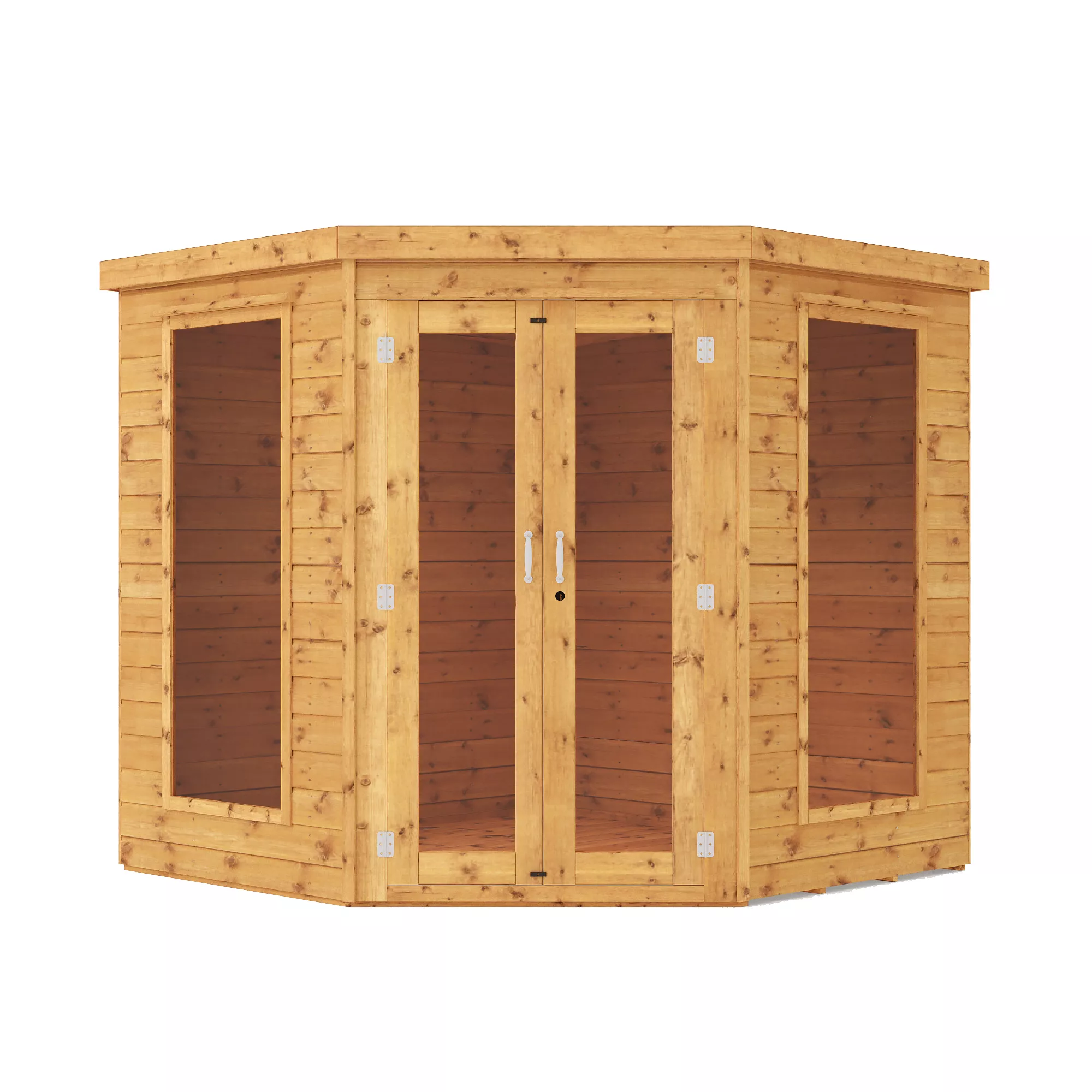 Mercia 7x7 Pent Shiplap Summer House With Double Door 2 Mercia 7x7 Pent Shiplap Summer House With Double Door - Image 2