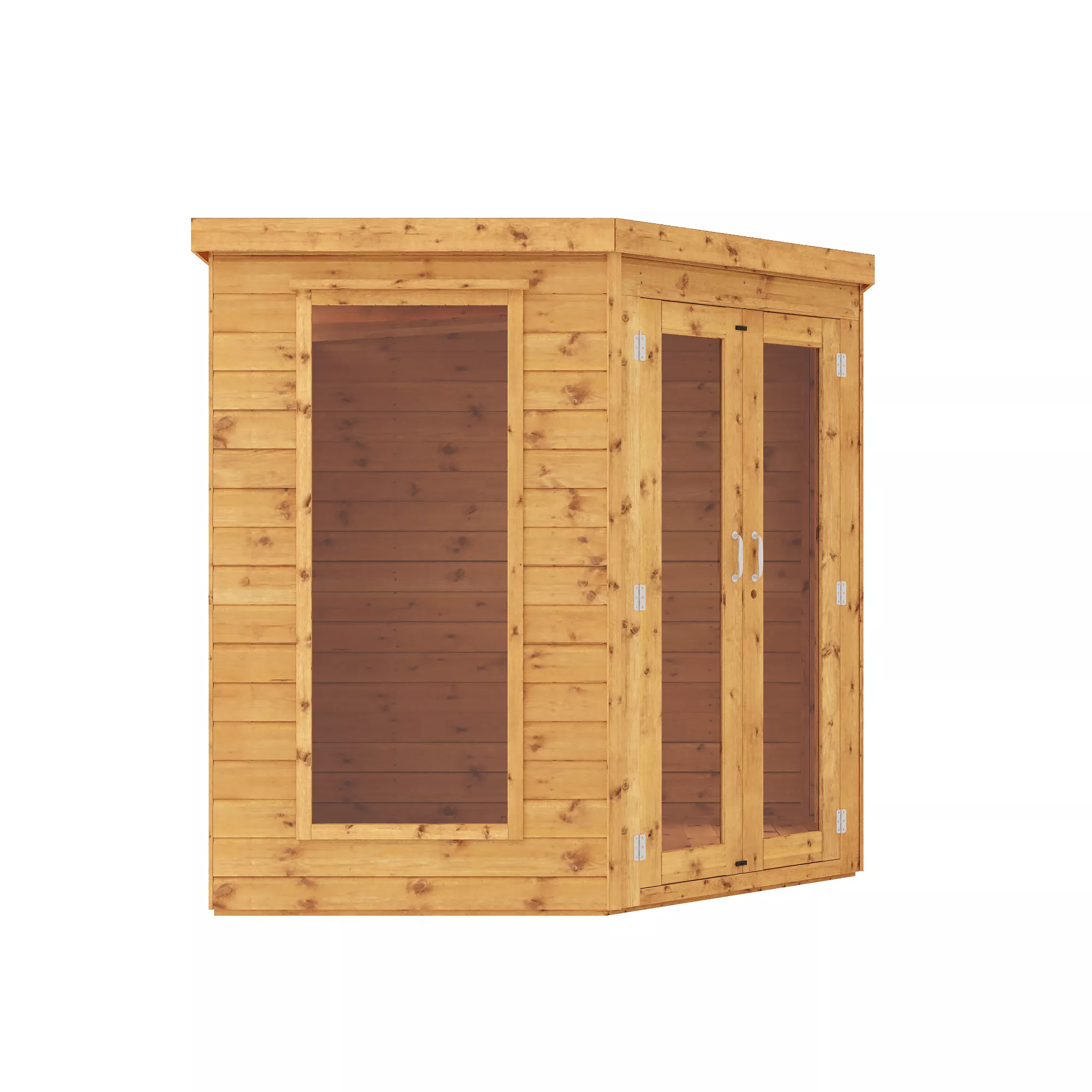 Mercia 7x7 Pent Shiplap Summer House With Double Door 3 Mercia 7x7 Pent Shiplap Summer House With Double Door - Image 3
