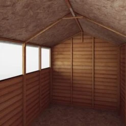 Mercia 8x6 Ft Apex Overlap Wooden 2 Door 4 Windows Shed With Floor -Plant Garden World mercia 8x6 ft apex overlap wooden 2 door 4 windows shed with floor5029442075129 05c
