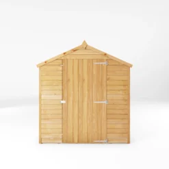 Mercia 8x6 Ft Apex Overlap Wooden 4 Windows Shed With Floor -Plant Garden World mercia 8x6 ft apex overlap wooden 4 windows shed with floor5029442085463 02c